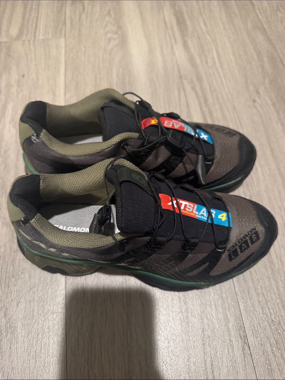 Salomon XT-4 OG Low-Top Sneakers Green - Picture 2 of 4